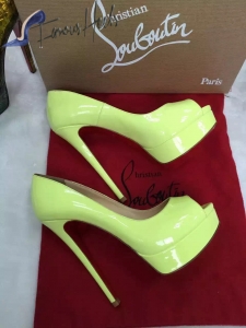 Christian Louboutin Lady Peep Yellow